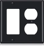 2-gang 1-decorator/gfci Device 1-duplex Receptacle Outlet Combination Wall Plate. Fixed Price $13.99.