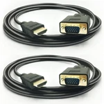 Peotriol Hdmi To Vga Cable 1080p Male Video Converter Cord Adapter 2pack. Fixed Price $11.99.