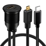 Micro Hdmi Male To Female & Type C 3.0 Car Flush Mount Cable. Fixed Price $25.16.