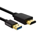 Znoogrn Usb To Hdmi Cable, Usb-a Adapter For Usb-black 6.6ft, Black. Fixed Price $10.99.