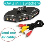 Fosmon 3 Port Av Composite Rca Selector Box Switch Splitter W/ Cable Cord Plug. Fixed Price $9.04.