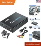Hdmi To S-video & Rca Composite Converter For Projectors Tvs - Includes Cables. Fixed Price $95.99.