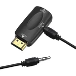 Guamar Hdmi To Vga Adapter Converter With 3.5mm Audio Jack Cable For Black. Fixed Price $18.56.