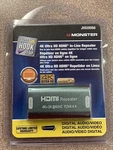 Monster Jhiu0068 Just Hook It Up Hdmi Repeater Adapter, Black One Unit. Fixed Price $24.99.