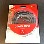 New Rca Vh612r Rg6 Coaxial Cable 12 Ft Black 3.6m Male To Open Box. Fixed Price $10.95.