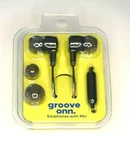 Groove Onn Earphones With Mic 2008a Black. Fixed Price $7.48.