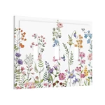 Rustic Triple Toggle Wall Plate, Wild Floral Vintage Watercolor Flower. Fixed Price $28.99.