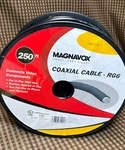 Magnavox 250' Roll Coaxial Cable Rg6 Video Components Communications In Wall. Fixed Price $23.39.