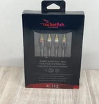 Rocketfish Composite Video Stereo Audio Rca Cable Tv Vcr Dvd - 4ft 1.2m Rf-g1210. Fixed Price $6.49.