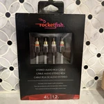 Rocketfish Composite Video Stereo Audio Rca Cable Tv Vcr Dvd - 4ft 1.2m Rf-g1210. Fixed Price $6.99.
