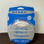 Genuine Dynex Rg6 Coaxial "f" Audio/video Cable 50 Foot 15.2 Meters Brand New. Fixed Price $13.19.