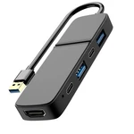 Fawetty Usb Hub 5 In 1 Multiport Adapter 1* Hdmi, 2*type C Data And Black. Fixed Price $24.84.
