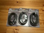 Uninex Rg5906bk: Coaxial Cable W/ Twist-on Connectors 6 Ft. - Black Lot Of 3. Fixed Price $3.75.