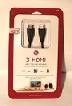 New Ge High Speed 3-ft. Hdmi-to-hdmi Cable 3ft 1080p. Fixed Price $9.99.