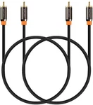 Fospower Digital Audio Coaxial Cable 10ft 2-pack Gold Plated Rca Male To. Fixed Price $31.98.