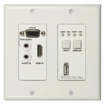 Digitalinx Dl-1h1v1u-wp-w 2-gang Hdbaset 2.0 Hdmi/vga And Usb Transmitter Wa. Fixed Price $642.90.