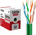 1000ft Cat5e Plenum Cable, Green, 350mhz Gigabit Ethernet, Bulk Utp. Fixed Price $173.99.