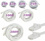 Rj45 Cat5e Cat5 Ethernet Lan Network Cable For Pc Ps Xbox Internet Router White. Fixed Price $6.49.