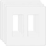 4 Pack Screwless Decorator Wall Plate For Electric Outlets, Pack, White. Fixed Price $14.52.