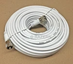 Steren 75 Ft White Rg8x Mini-8 Coax Coaxial Pl259 Uhf Ham Cb Radio Antenna Cable. Fixed Price $46.95.
