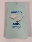 Onn Display Port To Hdmi Adapter - White. New, Sealed. Fixed Price $4.00.