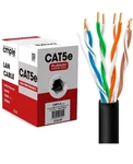 Cmple Cat5e Plenum Cable 1000ft, Cmp, Black, 350mhz Gigabit Ethernet Bulk. Fixed Price $87.88.