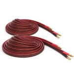 Micca 14 Gauge Pure Copper Speaker Cables, 6.6 Feet Each (2 Meters), 2 Pack Pair. Fixed Price $37.09.