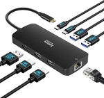 Usb C Docking Station Dual Monitor, Selore 3 Monitors Triple 4k. Fixed Price $54.99.