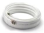 White 50ft Dual With Ground Rg6 Coaxial Quality Compression Connectors- New. Fixed Price $22.96.