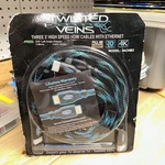 Twisted Veins 3achb3 High Speed Hdmi Cables With Ethernet 3 Count New Sealed. Fixed Price $28.00.