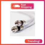 Phat Satellite 50ft White Rg6 Made In Usa Digital Coaxial Cable Shielded Pvc Jac. Fixed Price $23.95.