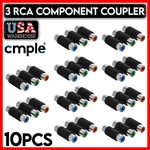 Rca To Dual Adapter Jack Coupler Audio Video Cable Connector Joiner 10 Pcs. Fixed Price $11.89.
