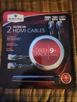 Member's Mark 2 Ultra Hd 4k Hdmi Cables Twin Pack 9 Ft - New In Box!!!. Fixed Price $1.99.