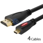 4x 6ft Micro Hdmi To Male Adapter Converter Cable Droid Evo Htc 4g 1080p. Fixed Price $21.49.