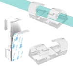 60 Pcs Clear Cable Clips With 3m Adhesive, Wire Holders Under Desk, Cord Mana.... Fixed Price $20.53.