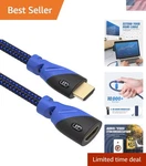 3ft Hdmi Extension Cable - Male To Female, Hdr Compatible For Home Theaters. Fixed Price $13.99.