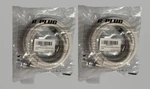 G-plug 10ft Rg6 Coaxial Cable White High Speed Internet Tv Satellite ,- 2pk New. Fixed Price $26.05.