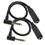 Seadream Right Angle 6.35mm Trs Stereo Male To Female Audio Cable,2pack.... Fixed Price $15.83.