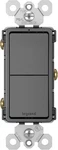 Legrand Radiant Rcd11bkcc6 15 Amp Combination 2-in-1 Decorator Rocker Black. Fixed Price $27.41.