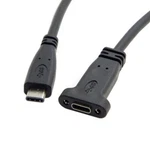 Usb-c Usb 3.1 Type C Male To Female Extension Data Cable With Panel Mount Screw. Fixed Price $8.99.