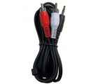 Rca Stereo Audio Red & White Cables To 3.5mm (1/8") Straight Connector (new). Fixed Price $6.49.