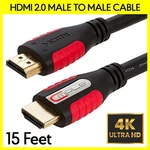 High-speed Hdmi 2.0 Male To Cable 15 Ft Premium Quality Video Cord 4k 1080p. Fixed Price $14.59.