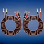 Xmsjsiy Hifi Ofc Speaker Wire Spade Plug - Banana Gold Plated 2m 6.56ft 142. Fixed Price $19.98.