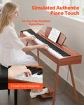 Vevor 88-key Weighted Digital Piano, 280 Tones, Wood Color, W/triple Pedal. Fixed Price $249.99.