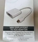 Onn Mini Display Port To Vga Adapter For Projector Or Laptop With Cable Too.. Fixed Price $12.95.