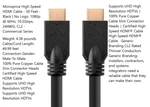 Monoprice High Speed Hdmi Cable 50ft, Black, 1080p 60hz, 10.2gbps, 24awg, Cl2. Fixed Price $38.47.