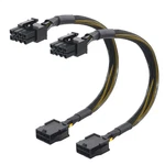 2-pack 8 Pin Pcie Extension Cable - 10 Inches (male To Female, Not For Direct Ps. Fixed Price $18.95.