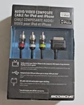 Scosche Ipav Audio/video Cable For Ipad,ipod And Iphone. Fixed Price $10.99.