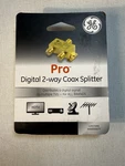 Jasco Ge Pro Digital 2-way Coax Splitter. Fixed Price $5.00.