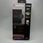 Monster 6ft Hdmi 2.1 Cable 4k Hdr Purple Led Light Gold Plated Premium Certified. Fixed Price $19.99.